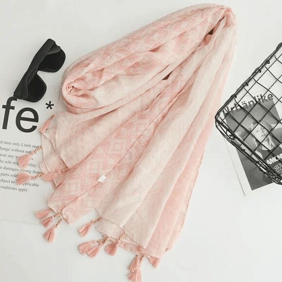 2/$30 Super Cute Pink Arrow Design Scarf - Picture 1 of 4